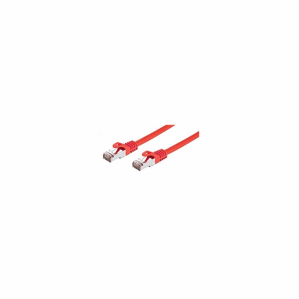 C-TECH kabel patchcord Cat6, FTP, červený, 0,5m