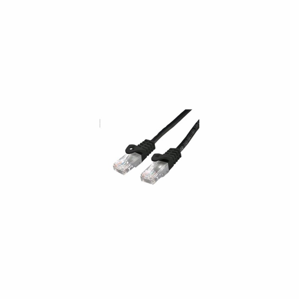 C-TECH kabel patchcord Cat6, UTP, černý, 5m