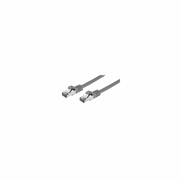 C-TECH kabel patchcord Cat7, S/FTP, šedý, 3m