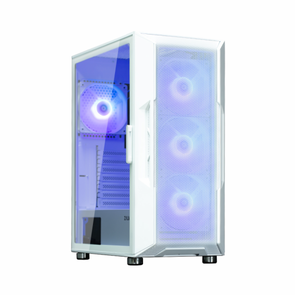 Zalman skříň I3 Neo ARGB white / ATX / 4x120 ARGB fan / 2...