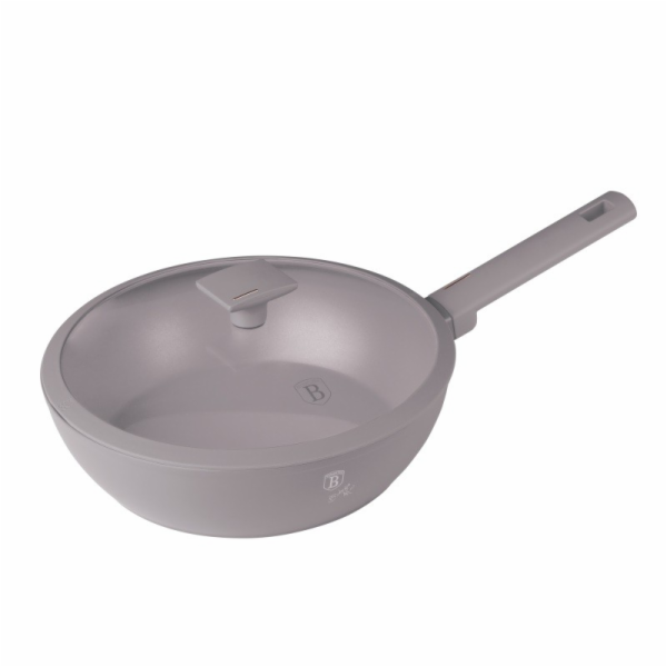 Pánev WOK s titanovým povrchem a poklicí 28 cm Taupe Coll...