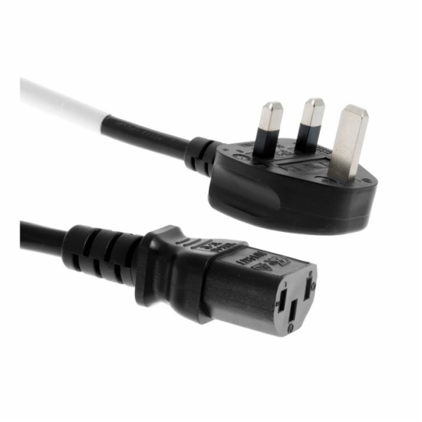PREMIUMCORD Kabel napájecí 230V, zahnutá zástrčka pro Vel...