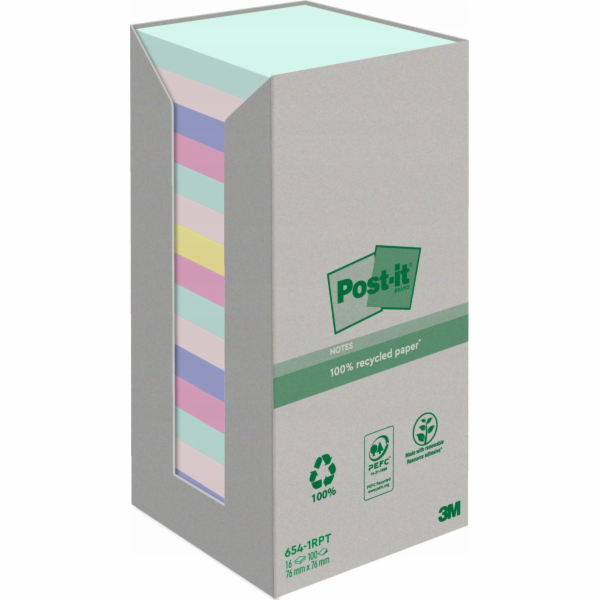 Post-It 3M Ekologické samolepicí papírky Post-it®, PŘÍROD...