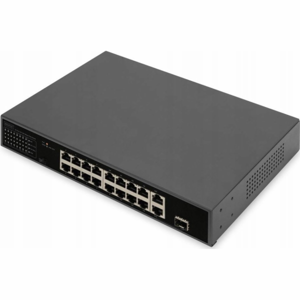 Digitus Switch 16 -port Fe Poe 2 GE uplinks RJ45/SFP - Sw...