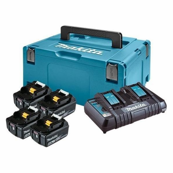 Makita 198091-4 sada Li-ion LXT 18V 4ksBL1860B+1ksDvojnab...
