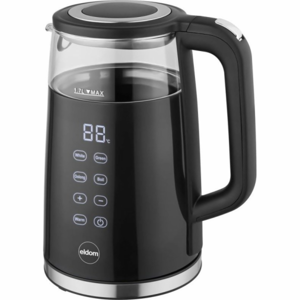 Rychlovarná konvice ELDOM C530 NEVO 1,7 L 2200 W Černá Tr...