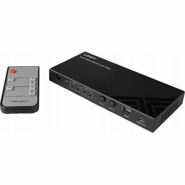 Lindy 2x2 8K60 Matrix HDMI Switch