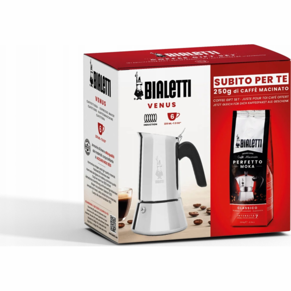 Kávovar Bialetti New Venus 6tz + káva Perfetto Moka Classic