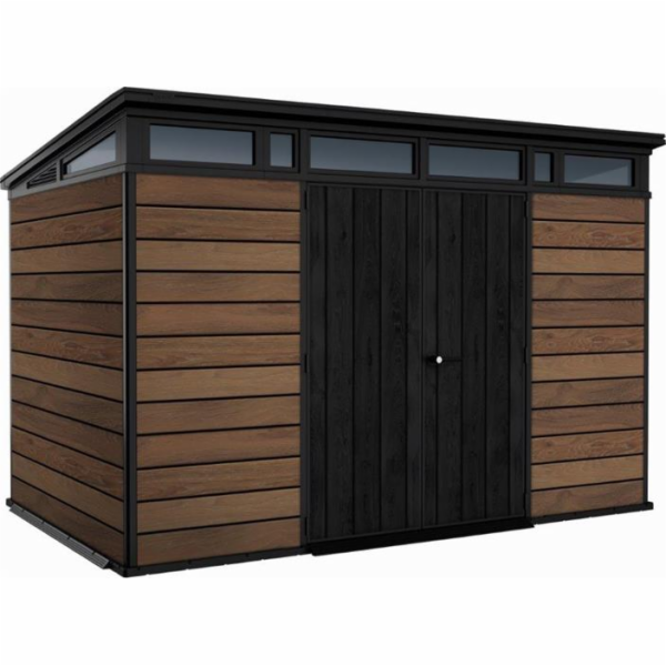 Zahradní domek Keter PENT Signature 11x7 Walnut, s podlahou