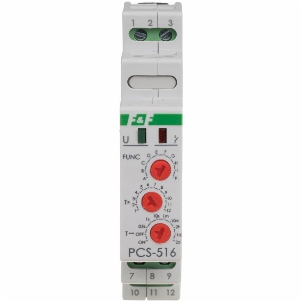 10funkční časové relé F&F PCS-516AC 0,1s-576h 2A 1NO 85-2...