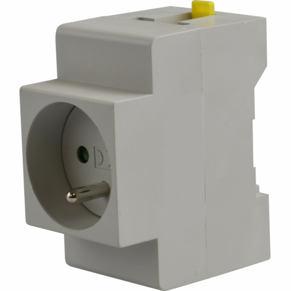 Zásuvka na lištu TH s uzemněním 16A/250V M.06-16A/250V
