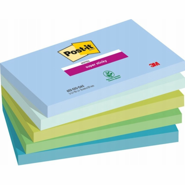 Post-It 3M Post-it® Super Sticky Notes, OASIS, 76x127mm, ...
