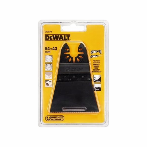 Multitool Dewalt - čepel 64mm (2-1/2"") bimetalové dřevo