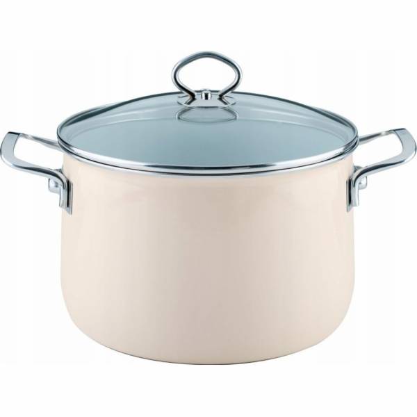 Riess Riess - vysoký hrnec s víkem 6,5 l 24 cm Avorio