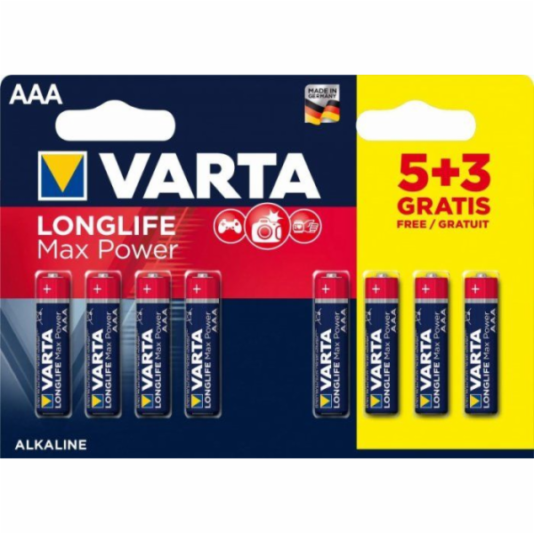 Baterie Varta 4703, AAA/R03 B8 5+3