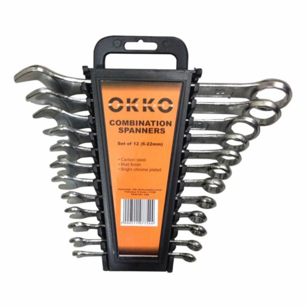 Sada očkoplochých klíčů Okko, 6-22 mm, 12 ks.