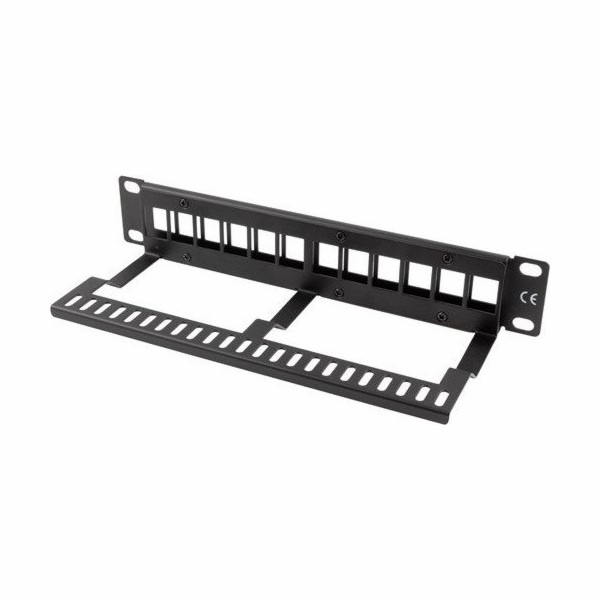 Lanberg Patch panel 1U 10 Blank 12x keystone slot Černá (...