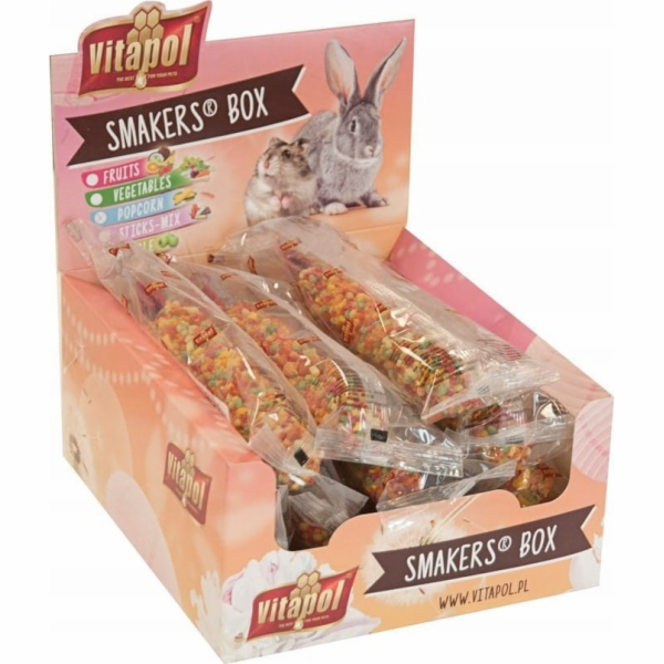 Vitapol SMAKERS BOX POPCORN PRO HLODAVCE A KRÁLÍKY 12 ks/...