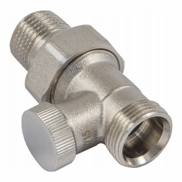 Schlosser Zpětný ventil radiátoru DN15 1/2xM22x1,5 M, přímý