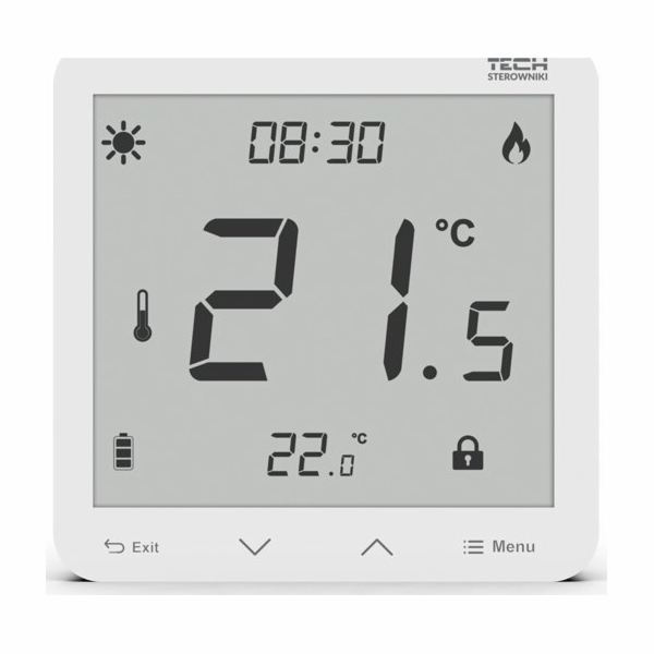 Tech ST-297V3 pokojový ovladač, dvoustupňový, zapuštěný (...