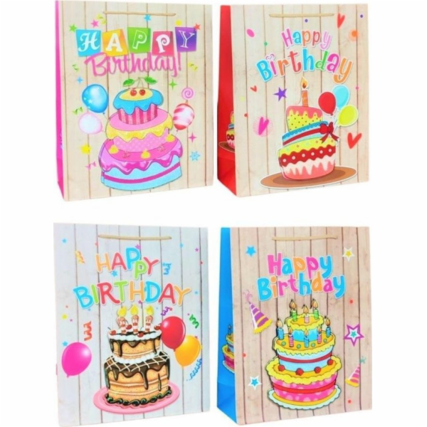 W&K 3D třpytivá dárková taška JYWK018 M