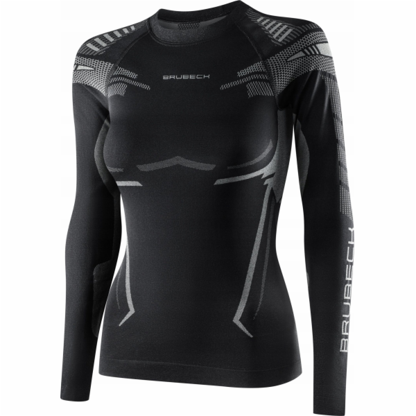 Brubeck LS15690 Dámská mikina DRY černá/grafitová XL