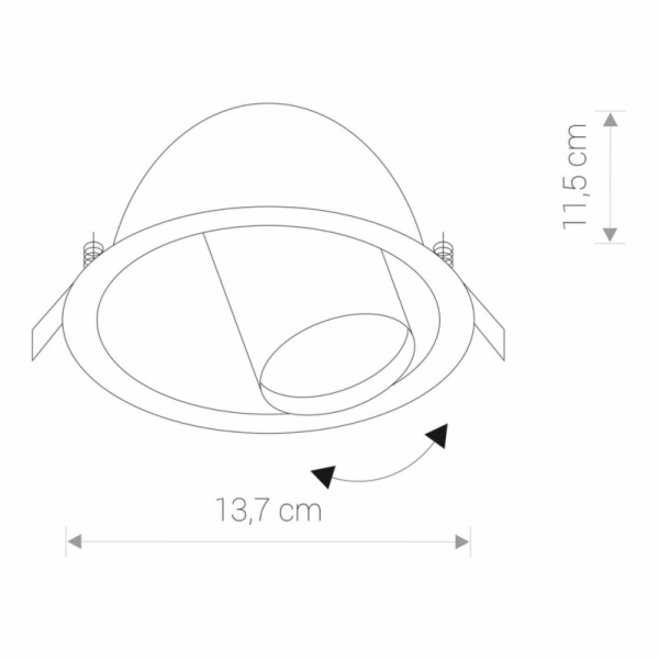 Lampa Nowodvorski DOT, 35W, černá, 8826