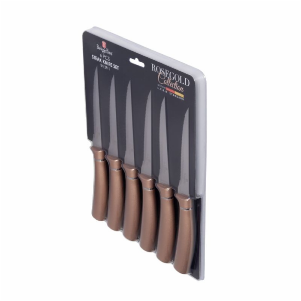 Sada steakových nožů 6 ks Rosegold Metallic Line BH-2811