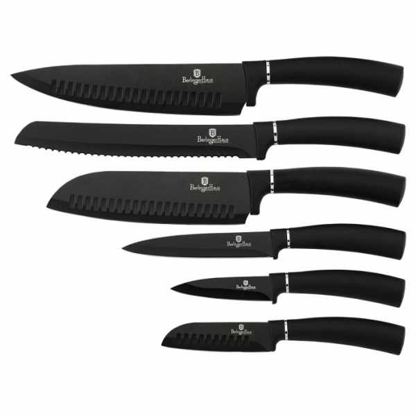 Sada nožů s antibakteriálním povrchem 6 ks Royal Black Co...