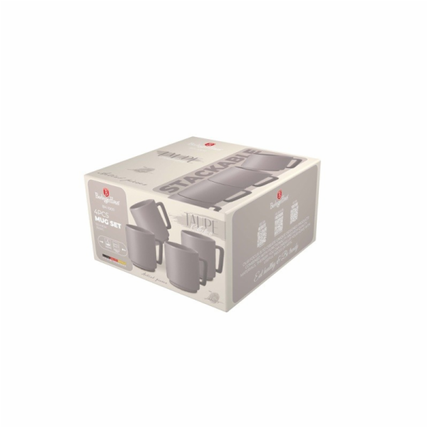 Sada hrnků 4 ks 300 ml Taupe Collection BH-10011