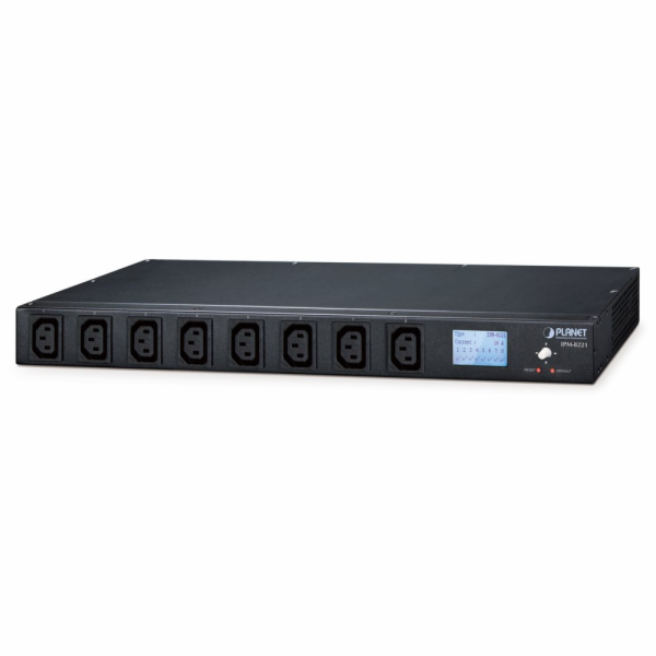 Planet IPM-8221, IP ovládání 8x zásuvek 240V/10A, 1U Rack...