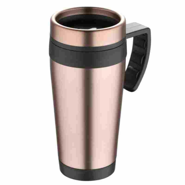 Termohrnek s ouškem 400 ml rosegold BG-37516-MPK
