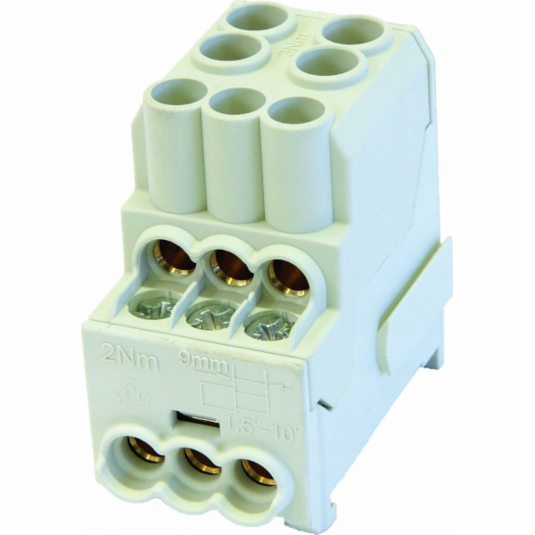 Simet Al/Cu rozvodný blok SDB 100 (80010) SIMBLOCK šedý 8...