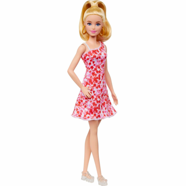Panenka Barbie Fashionistas s blond culíkem a květinovými...