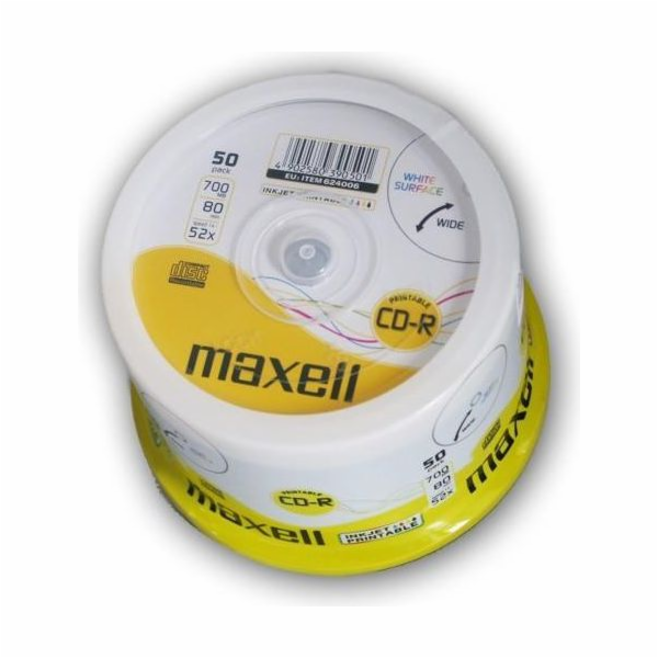 Maxell CD-R 80/700 MB XL 52x 50p 50 ks