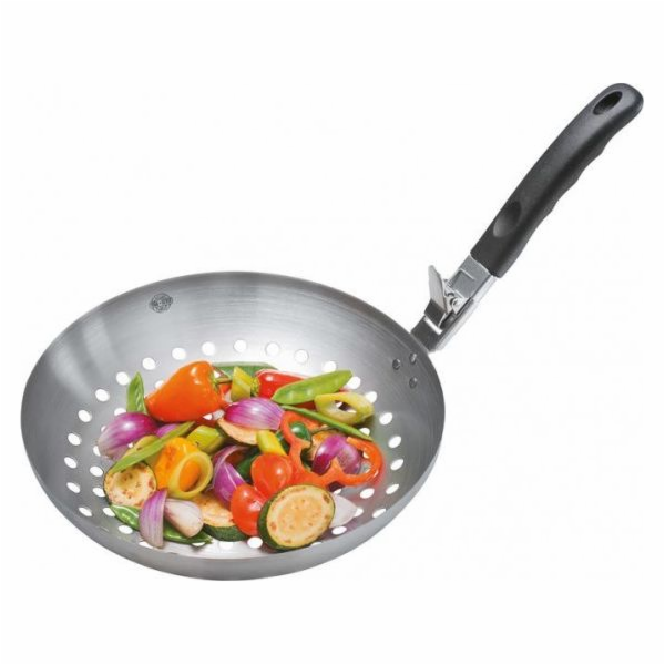 BBQ gril Wok s odnímatelnou grilovací rukojetí