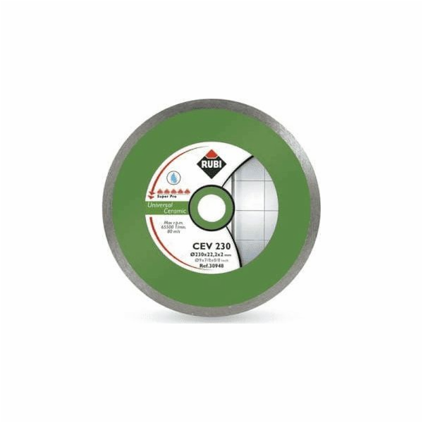 RUBI SUPERPRO DIAMANTOVÁ KERAMICKÁ ČEPEL 200 x 25 4mm