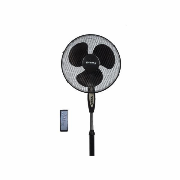 PODLAHOVÝ VENTILÁTOR ČERNÝ+DÁLKOVÉ OVLÁDÁNÍ 40cm