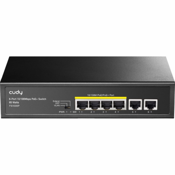 Cudy FS1006P síťový přepínač Nespravované Fast Ethernet (...