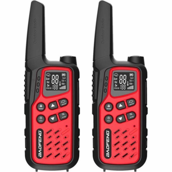 Vysílačka Baofeng BF-T25E červená
