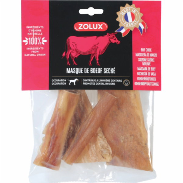 ZOLUX Sušená hovězí kůže - žvýkačka pro psa - 100g