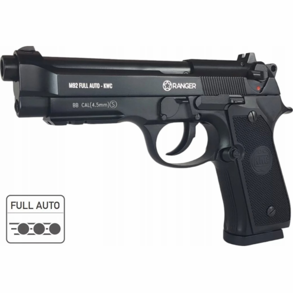Vzduchová pistole Ranger M92 Full Auto Blowback Kal.4.5 B...