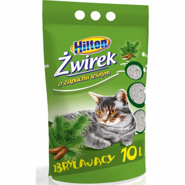 HILTON bentonitové hrudkující lesní kočičí stelivo - 10l