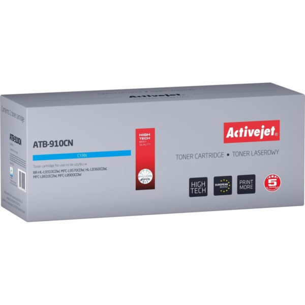 Toner Activejet ATB-910CN (náhradní Brother TN-910C; Supr...