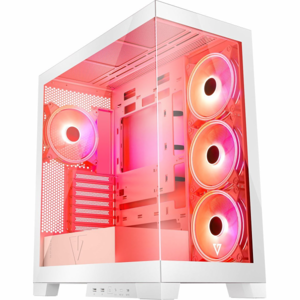 MODECOM Volcano SPACE APEX ARGB MIDI USB 3.0 X 2 CYPE-C bílá