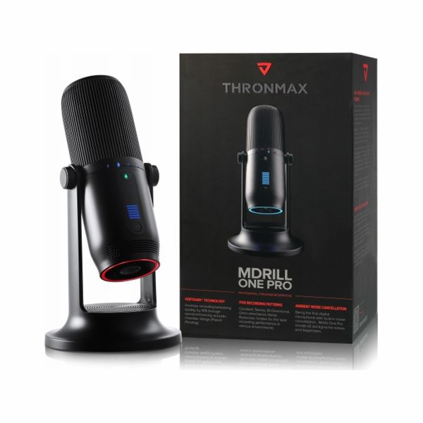 Mikrofon Thronmax Mdrill One Pro Jet Black 96kHz