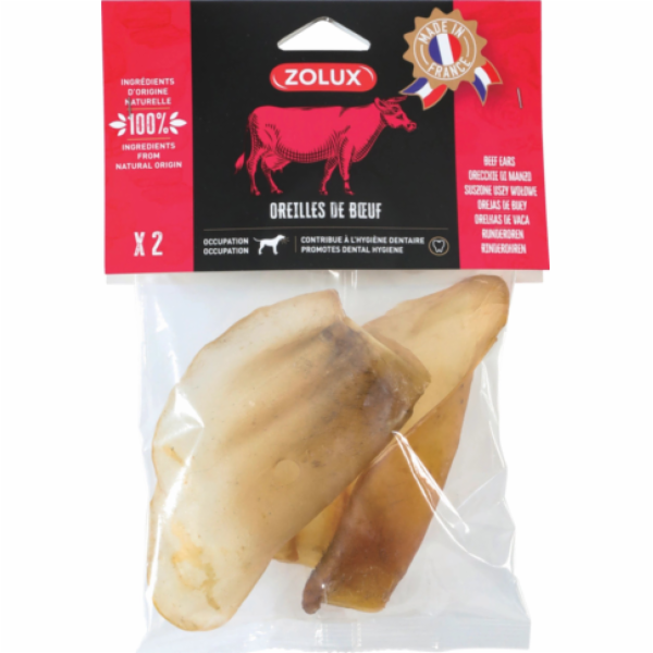 Zolux Sušené hovězí uši x 2, 40 g