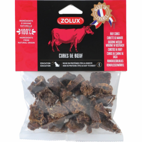 Zolux Hovězí kostky velké 150g