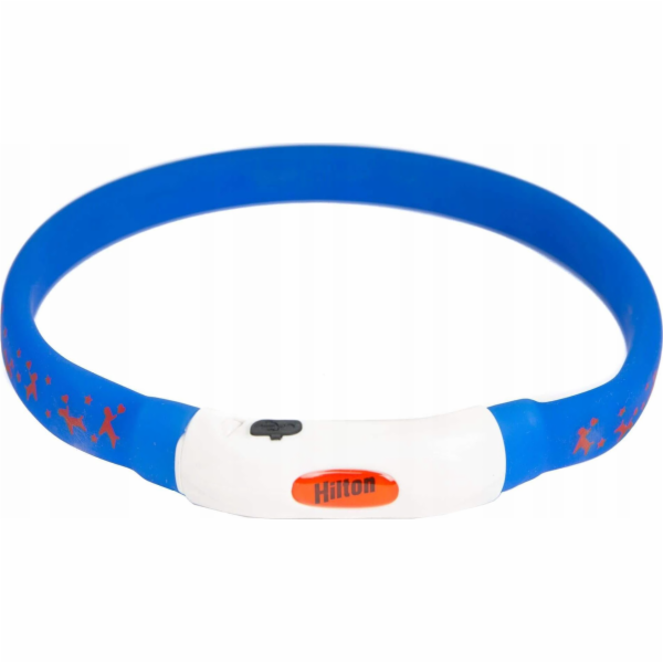 HILTON LED silikon 1,4x0,8x40 cm s USB - obojek pro psa