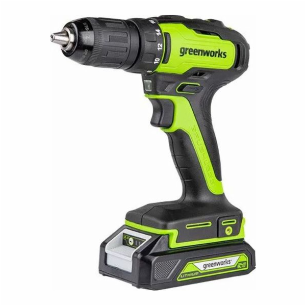 Vrtačka/šroubovák 24V 2Ah Greenworks GD24DD35K2 - 3704007UA